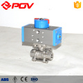 Easy mounting 3pc stainless steel 1000 wog ball valve